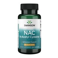 NAC N-Acetyl Cysteine 600mg Swanson 100 viên