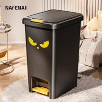 Nafenai Thùng rác khử mùi gia đình thùng rác bàn đạp dung tích lớn có nắp