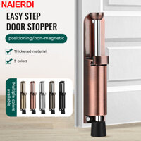 Naierdi Kickdown Door Stop Hợp kim kẽm Bước dễ dàng Chặn cửa cao su hạng nặng Chân đế cửa