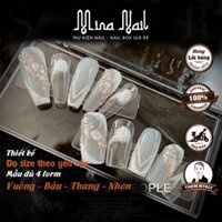 Nail Box Gel Xi Măng Tráng Gương Mix Đá Khối Móng Úp Thiết Kế Đo Size Theo Yêu Cầu Design NB009 280