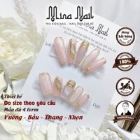 Nail Box Mắt Mèo Tráng Gương Gel Nổi Móng Úp Thiết Kế Đo Size Theo Yêu Cầu NB003 280