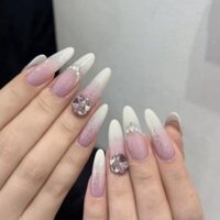 Nail Box Ombre Đính Đá MS1811 - Nail Box Trang Trí Thủ Công - Tiệm Nail Cô Tấm