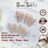 Nail Box Thạch Tráng Gương  Gel Xi Măng Móng Úp Thiết Kế Đo Size Theo Yêu Cầu NB046 290