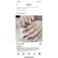 Nail Box thiết kế theo yêu cầu đính charm thỏ