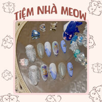 Nail Box thiết kế - Tiệm Nhà Meow Cá Voi Xanh Vỏ Sò - T270