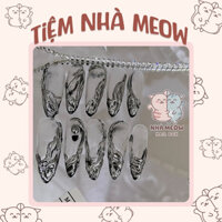 Nail Box thiết kế - Tiệm Nhà Meow Tráng Gương Bạc Nền Trong - T252