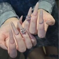 Nail Box Trang Trí Đá Thiết Kế - Móng Giả Trang Trí Thủ Công MS1152 - Nail Box Theo Yêu Cầu - The City Nail Box