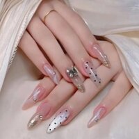 Nail Box Trang Trí Đính Đá MSB12 - Móng Giả Thủ Công - Nail Box Làm Theo Yêu Cầu- Tiệm Nail Cô Tấm