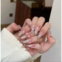 Nail Box Trang Trí Đính Đá MSA210 - Móng Giả Thủ Công - Nail Box Làm Theo Yêu Cầu- Tiệm Nail Cô Tấm