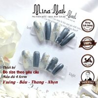 Nail Box Vân Đá Gel Nhện Tráng Gương Ánh Trai Móng Úp Thiết Kế Đo Size Theo Yêu Cầu NB010 270