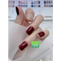 NailBox 126 Đỏ Cherry - {Sẵn Keo sau móng} - HỘP 30 MÓNG DÁN CAO CẤP GODDEED BỘ SƯU TẬP MÓNG DÁN CAO CẤP