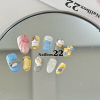 Nailbox [427] - Móng tay giả thiết kế🫧🦈Mẫu Baby Shark 🌊🌊 Fake nails