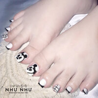 NAILBOX CHÂN ĐEN TRẮNG CHUỘT MICKEY