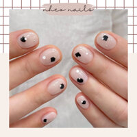 NAILBOX - design đen trắng phong cách Hàn Quốc | nheonails móng úp son gel thiết kế theo yêu cầu