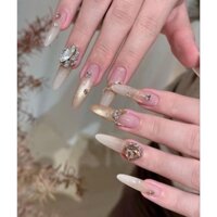 Nailbox Đính Đá Thiết Kế Theo Mẫu MS1899 - Nail Box Trang Trí Thủ Công - Tiệm Nail Cô Tấm