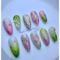 nailbox green pink