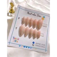 [NAILBOX+ KEO - DŨA + MIẾNG DÁN] Bộ móng giả trang trí mắt mèo kim cương xinh đẹp sang chảnh