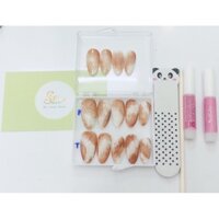 Nailbox luxury-Móng úp thiết kế kèm dũa giấy, keo dán và móng dự phòng