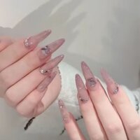 NailBox Mắt Mèo Đính Đá MS963 - Móng Giả Trang Trí Thủ Công - Nail Box Làm Theo Yêu Cầu - Tiệm Nail Cô Tấm