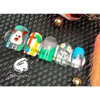 Nailbox/ Móng giả họa tiết vẽ cún GEMMA 030