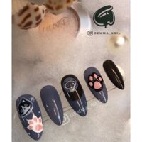 Nailbox/ Móng giả sticker mèo đen GEMMA 058