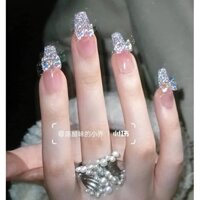 Nailbox, Móng úp thiết kế đính Nơ thủy tinh nhũ flash siêu sáng