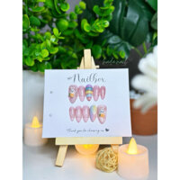 Nailbox, Nailbox thiết kế, Nailbox charm thỏ ôm cà rốt, Nailbox sơn thạch hồng