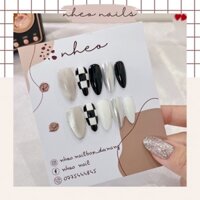 NAILBOX - sơn gel vẽ caro tráng gương | Móng Úp Sơn Gel thiết kế theo yêu cầu