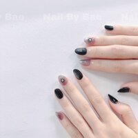 Nailbox thạch nhũ đen đơn giản