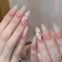 Nailbox thạch sữa chua phối hoa nổi thiết kế theo yêu cầu