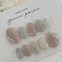 Nailbox thiết kế form ngắn thạch pastel cổ điển nhẹ nhàng