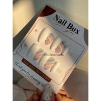 Nailbox thiết kế gel nổi cầu vòng - Miileenails
