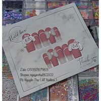 Nailbox thiết kế - Nailbox charm thỏ nơ