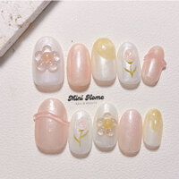 NAILBOX THIẾT KẾ PHONG CÁCH HÀN - NHẬT MẪU VẼ HOA THUỶ TINH - SP01220524