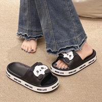 NAIPINGZHIZAO Dép đi trong nhà cho bé gái EVA hình chó dễ thương 3CM