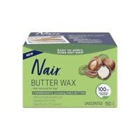 Nair Butter Wax 150g, Nair Hair Removal Butter Vi sóng No Strip Wax cho chân, Công thức không mùi chỉ với 5 thành phần, Bác sĩ da liễu Teste