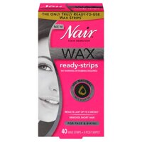 Nair Hair Remover Wax Ready Strips 40 ea (Pack of 10)