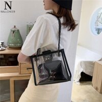 Nallcheer Túi Đeo Chéo Trong Suốt Thời Trang Xu Hướng Cho Nữ