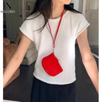 NALLCHEER Ví đựng tiền xu cổ mini da lộn mới Hàn Quốc