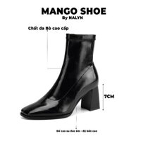 NALYN - GIÀY MANGO DA THẬT MÀU ĐEN