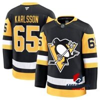 Nam 2024-25 NHL Home Pittsburgh Penguins Erik Karlsson Áo khúc côn cầu màu đen