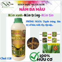 NẤM BA MÀU HOÀNG KIM CHAI 1 LÍT/ Phòng ngừa tuyến trùng, rầy, rệp sáp, thán thư hiệu quả