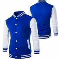 Nam Cao Cấp Màu Đen/Xanh Áo Cardigan Thể Thao Thường Ngày Bóng Chày Phù Hợp Với Áo Áo Khoác Y2K Hợp Thời Trang Áo Khoác Ngoài Có Túi Tay Sườn