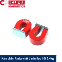 Nam châm Alnico chư U mini lưc hut 2.4kg Eclipse E802