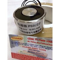 nam châm điện 500N-50kg 24V , 12V 0.42A