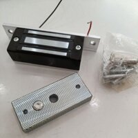 Nam châm điện loại 60kg-24V, khóa cửa từ cảm biến tự động nam châm hình chữ nhật