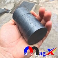 Nam Châm Ferrite Ø 50x10 - Nam Châm Đen Y30 - Bộ 5 Viên