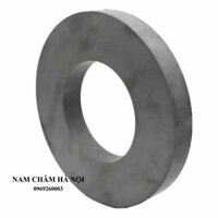 Nam châm Ferrite đen, kích thước phi 156mm, dày 20mm, lỗ 80mm