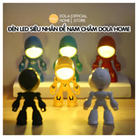 Nam châm siêu mạnh hít tủ lạnh Dola Home đèn LED siêu nhân Robo, đính thời khóa biểu, sticker, giấy note,decor phòng ngủ