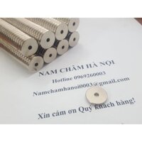 Nam châm trắng 20x3.5 lỗ 4mm